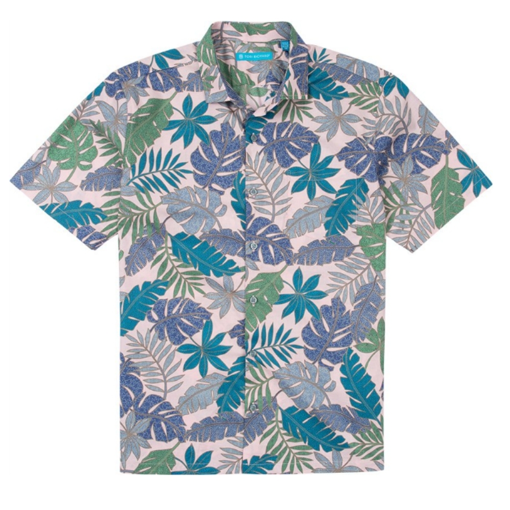 Tori Richard Summer Song Button Up Men's Shirt Size Size XL